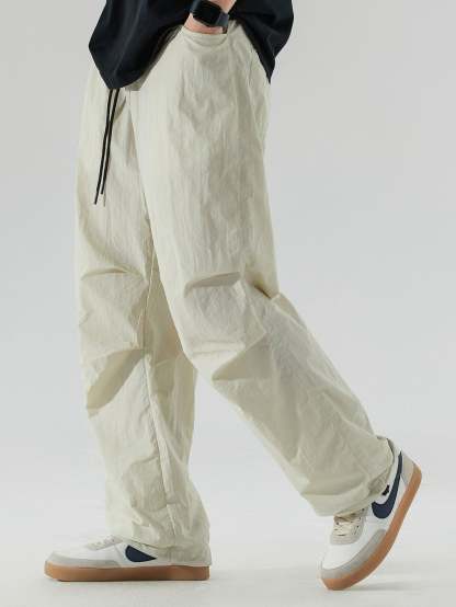 Elastic Waist Parachute Pants-Mitchell Shoes