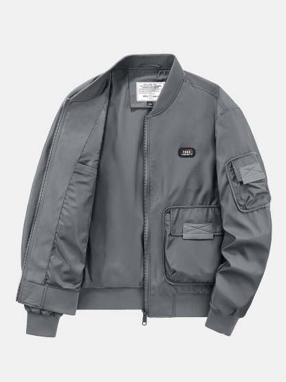 Multi Pockets Bomber Jacket-Mitchell Shoes