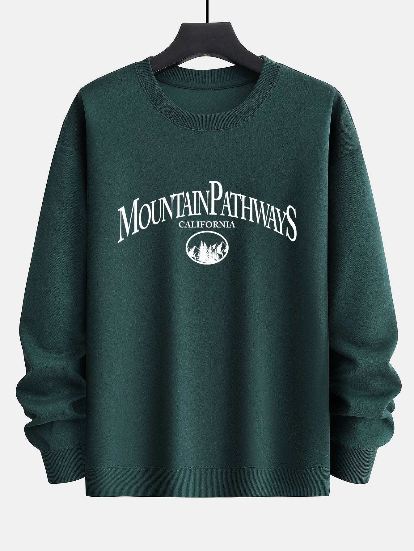 Mountain Pathways Print Relax Fit Sweatshirt-Mitchell Shoes