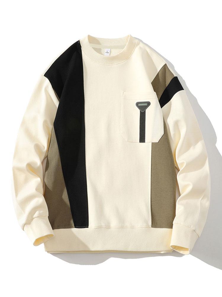 Color Block Sweatshirt With Pocket-Mitchell Shoes