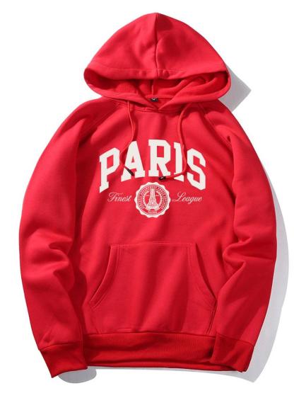Paris Varsity Print Hoodie-Mitchell Shoes