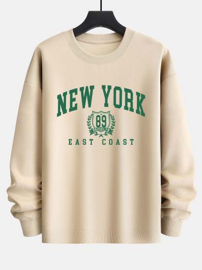 New York Varsity Print Relax Fit Sweatshirt-Mitchell Shoes