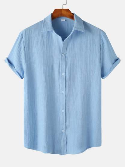 Textured Button Up Shirt-Mitchell Shoes