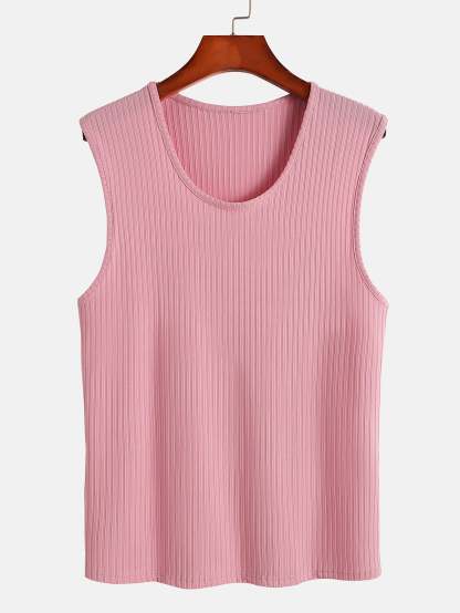 Basic Ribbed Muscle Tank-Mitchell Shoes
