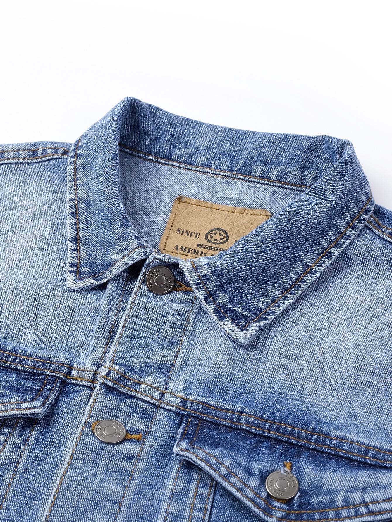 Washed Denim Jacket-Mitchell Shoes