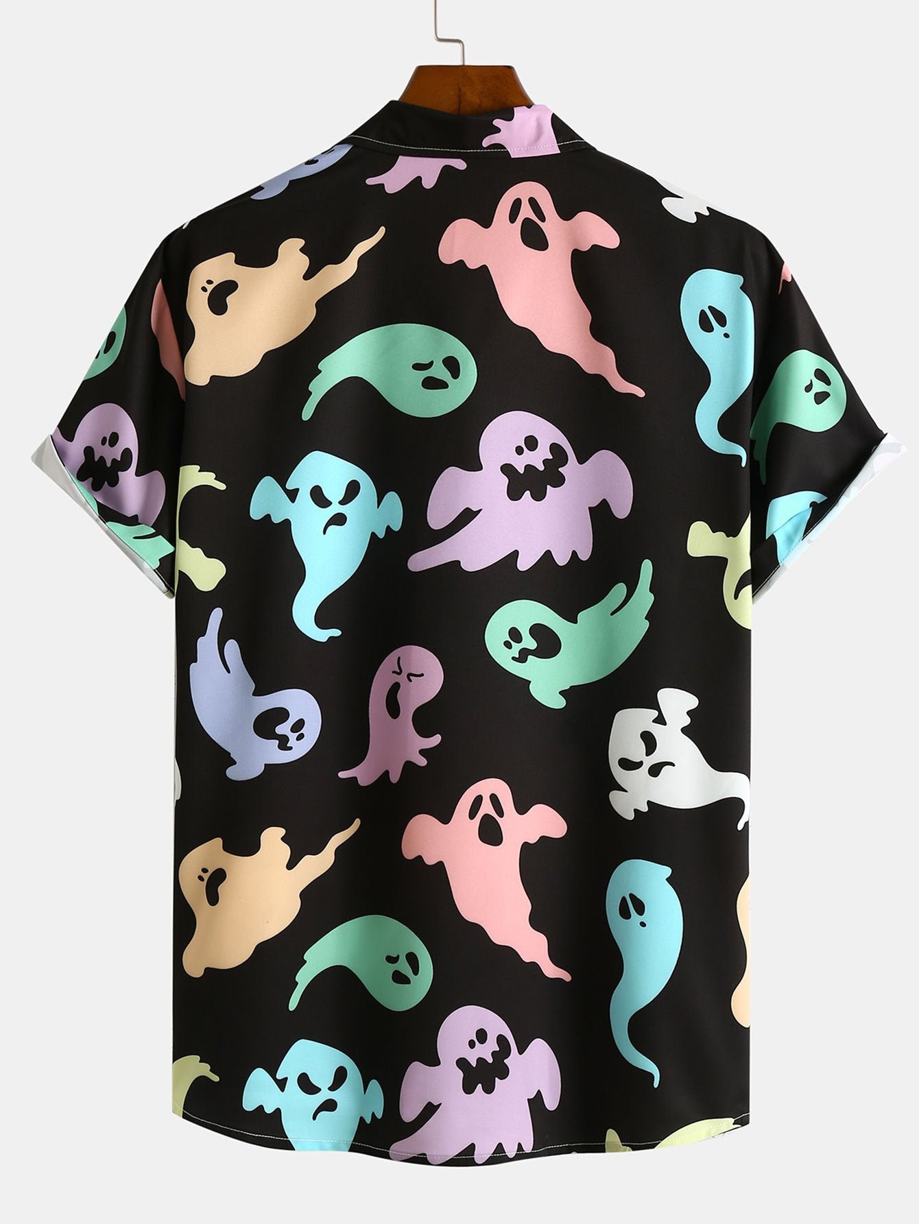 Funny Ghost Print Shirt-Mitchell Shoes