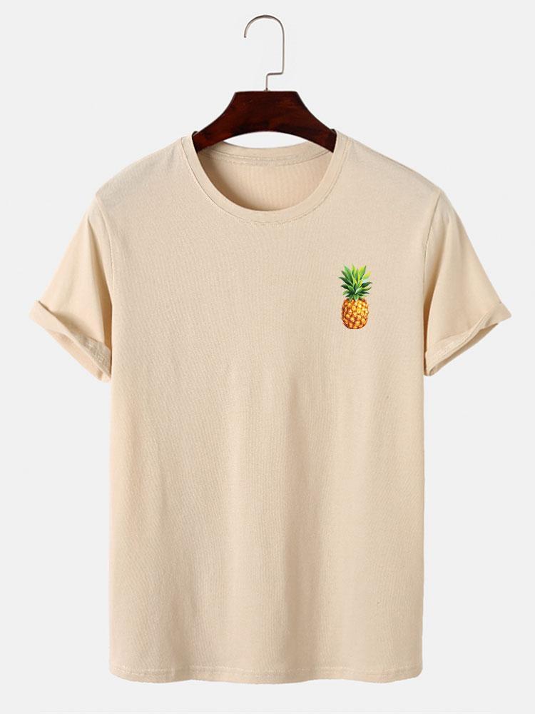Pineapple Print T-Shirt-Mitchell Shoes