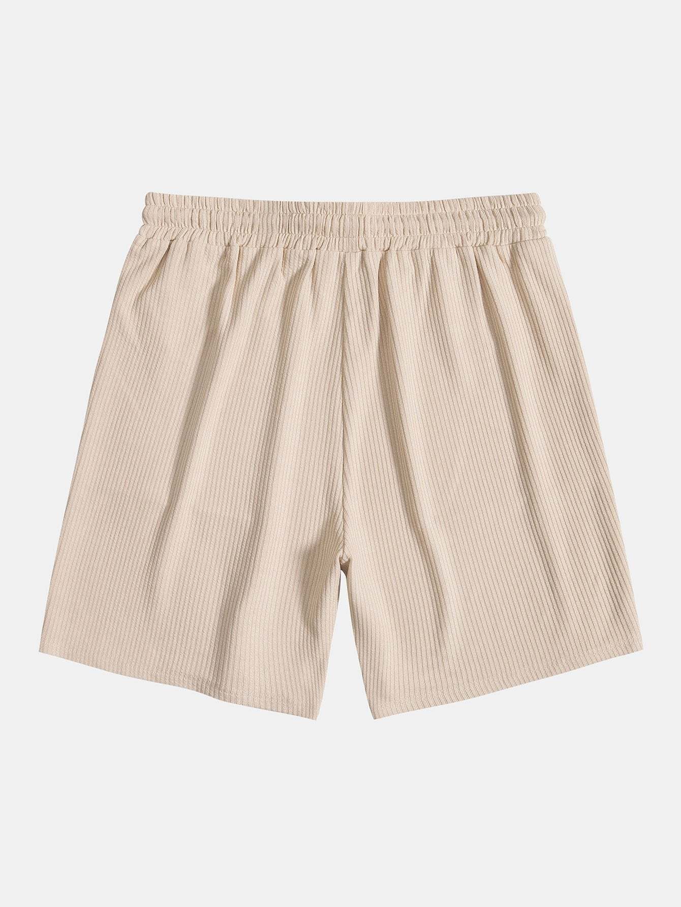 Knitted Ribbed Shorts-Mitchell Shoes