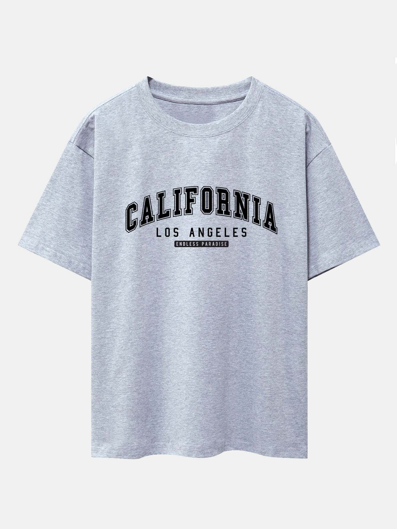 California Print Heavy Weight Oversize T-Shirt-Mitchell Shoes