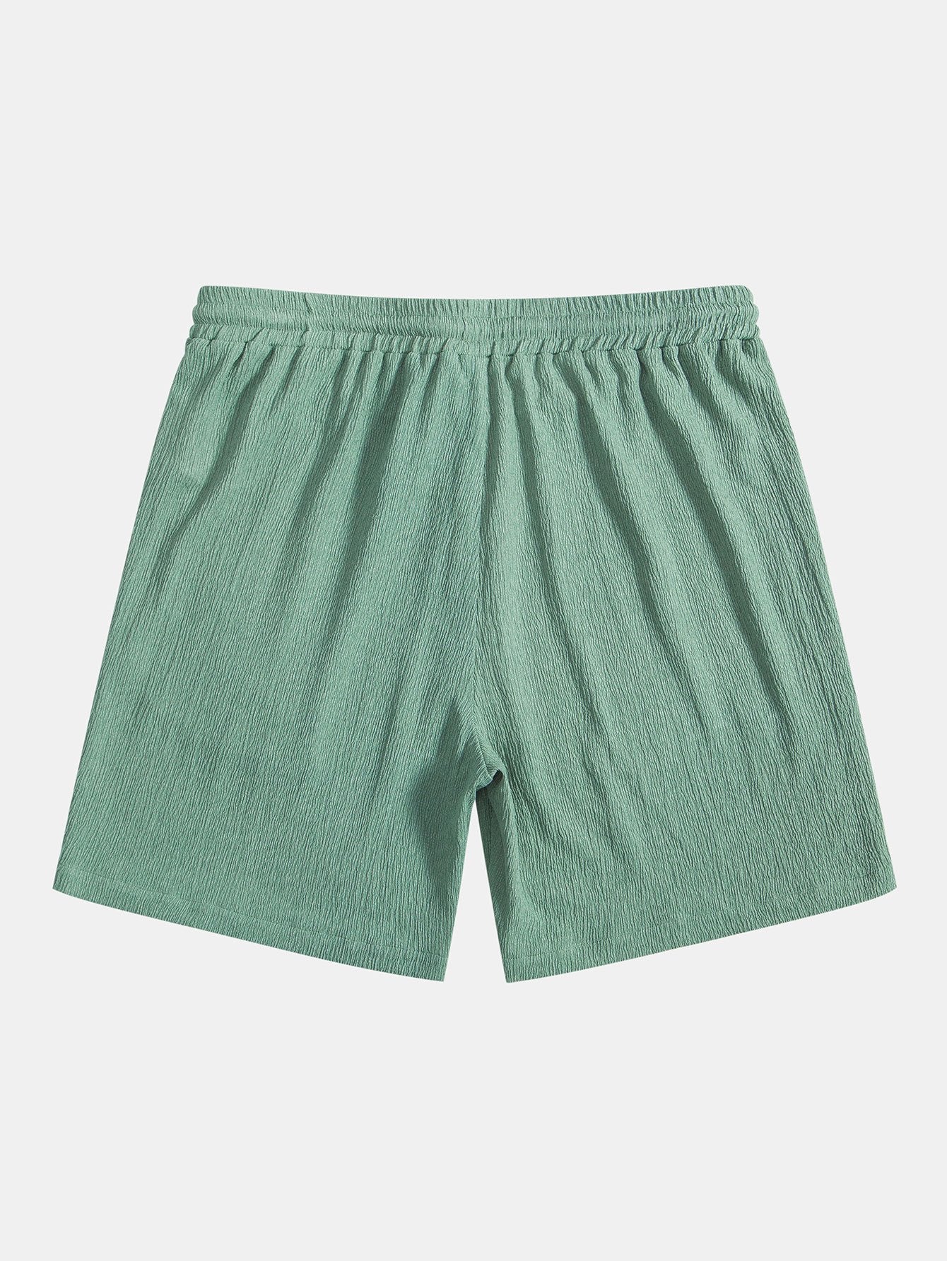 Wrinkled Textured Shorts-Mitchell Shoes