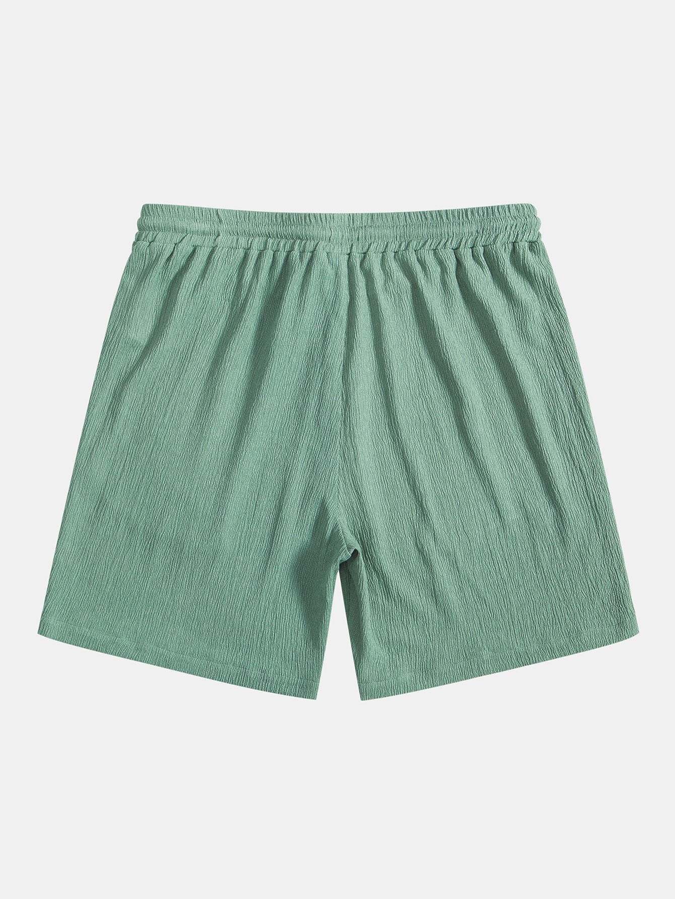 Wrinkled Textured Shorts-Mitchell Shoes