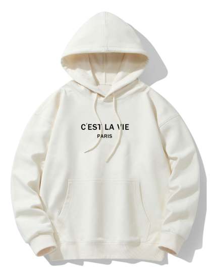 Paris Print Cotton Blend Hoodie & Jogger Pants-Mitchell Shoes