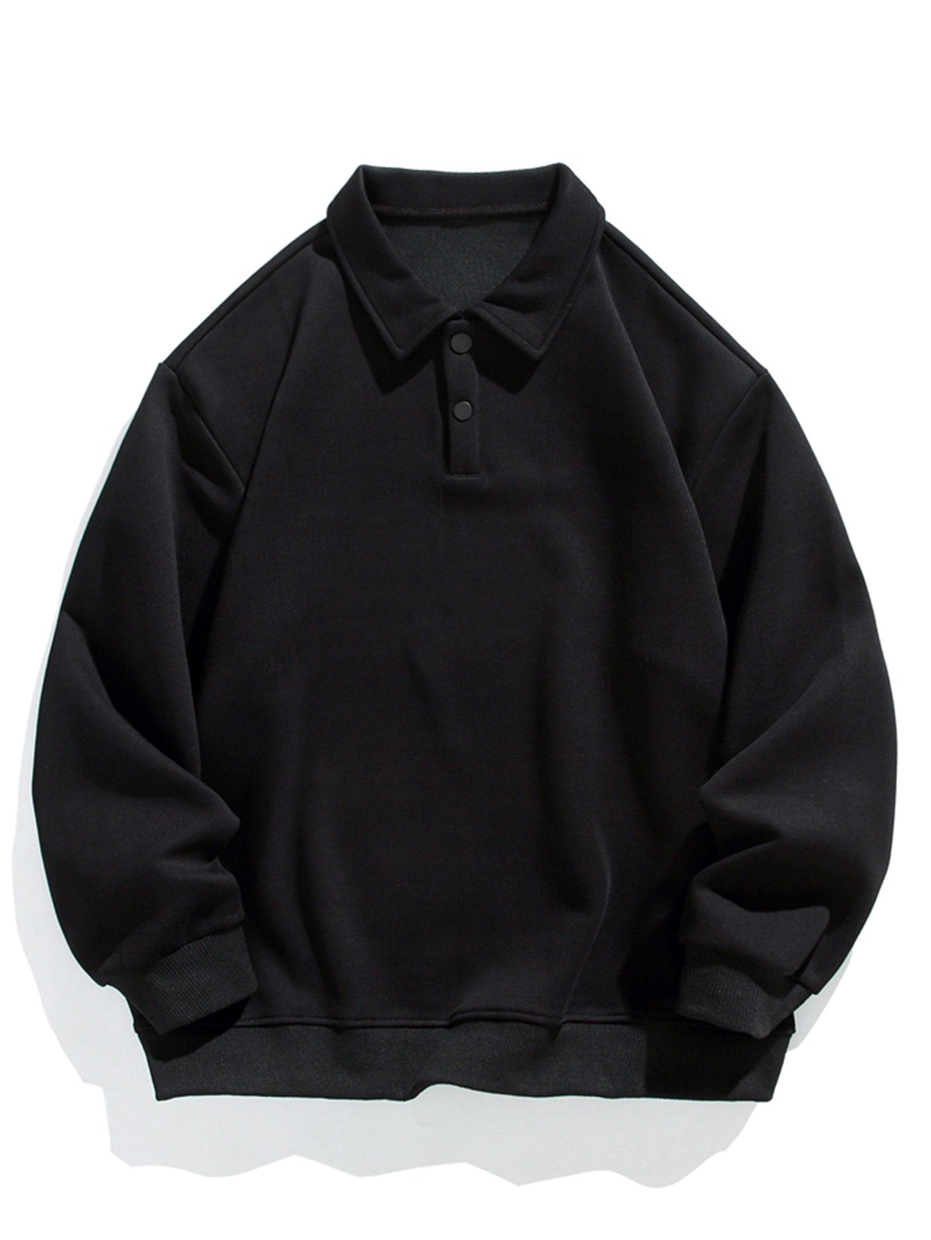 Relax Fit Basic Polo Sweatshirt-Mitchell Shoes