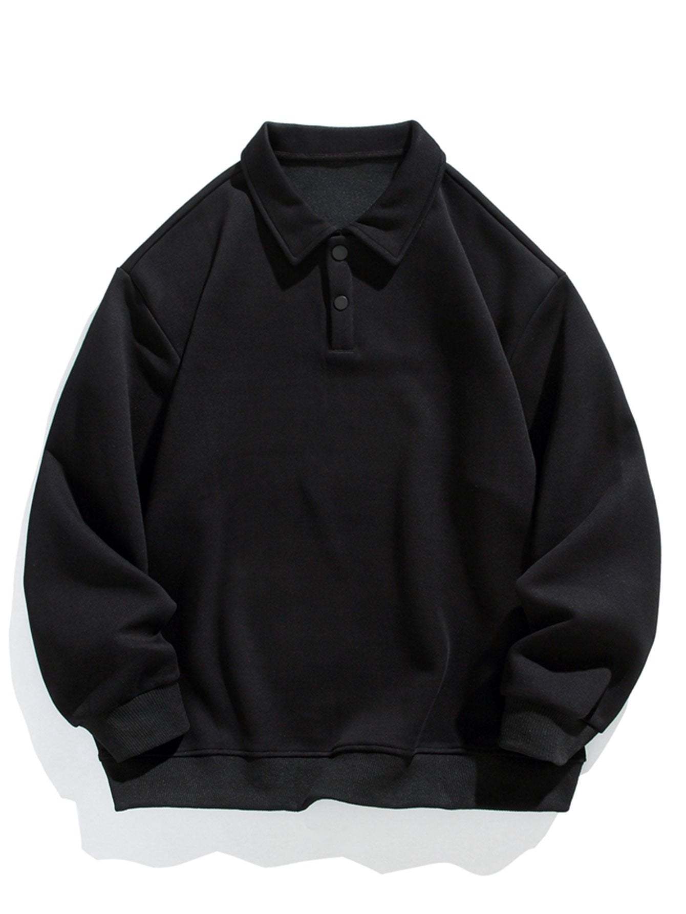 Relax Fit Basic Polo Sweatshirt-Mitchell Shoes