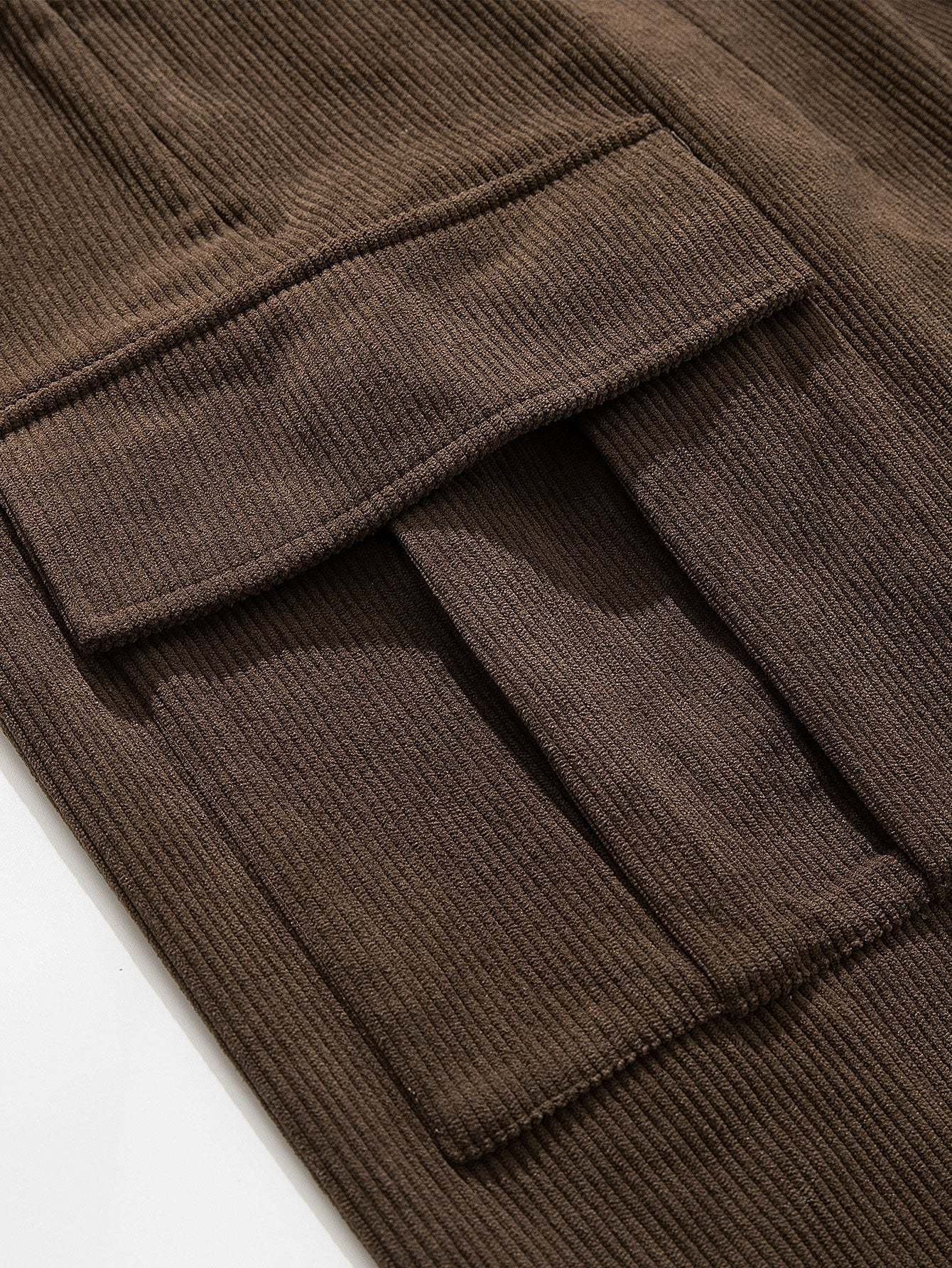 Los Angeles Print Heavy Weight Oversize T-Shirt & Loose Fit Corduroy Cargo Pants-Mitchell Shoes