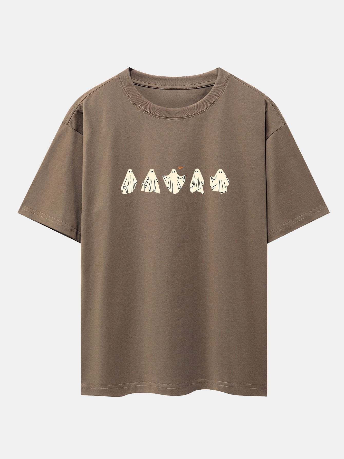 Ghost Print Heavy Weight Drop Shoulder Oversize T-Shirt-Mitchell Shoes