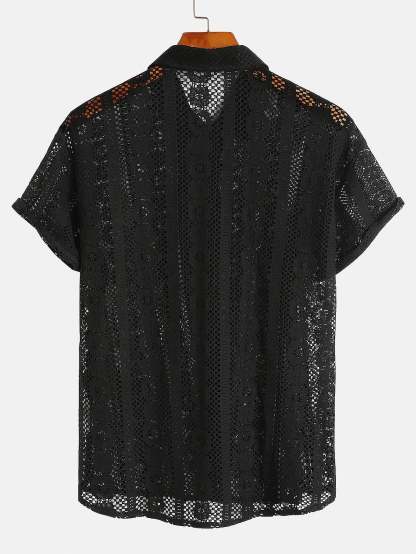 Textured Button Up Shirt-Mitchell Shoes