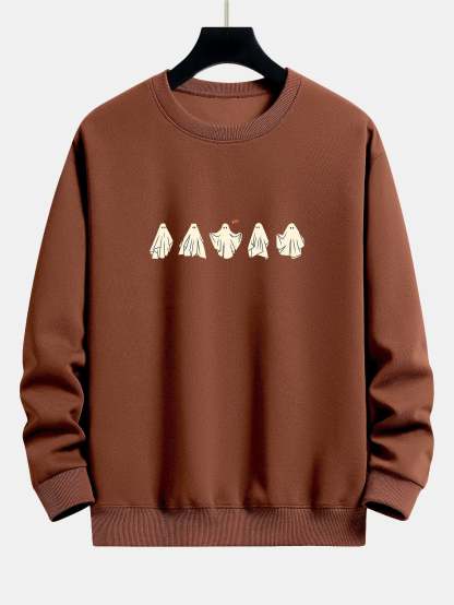 Ghost Print Relax Fit Sweatshirt-Mitchell Shoes