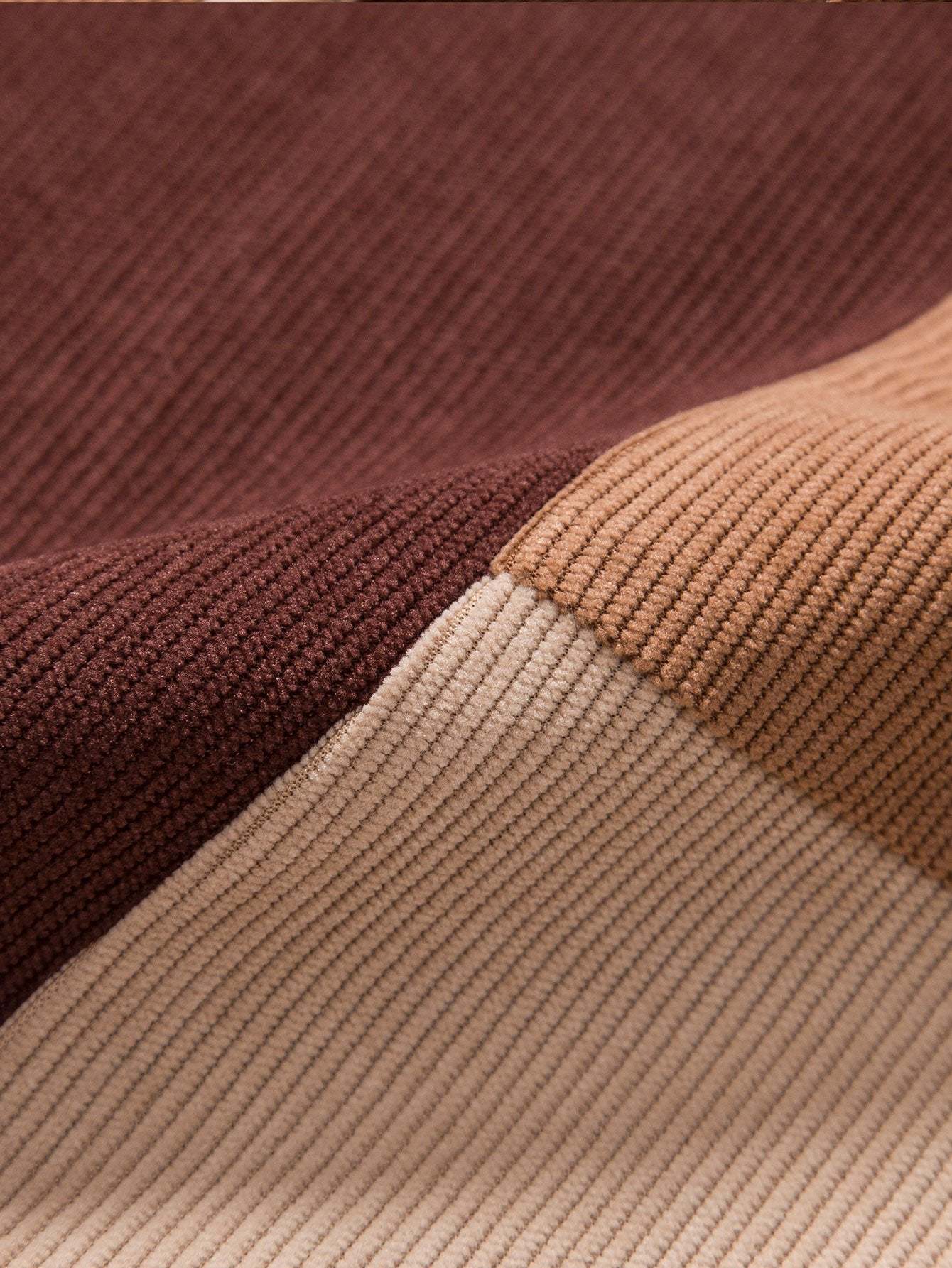 Color Block Corduroy Polo Shirt-Mitchell Shoes