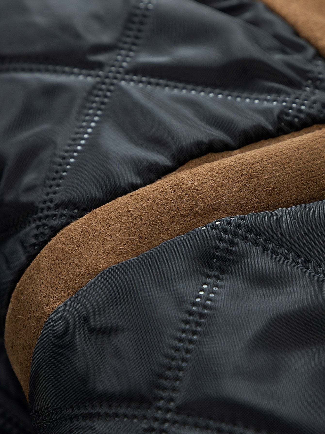 Suede Bomber Jacket With Quilted Liner-Mitchell Shoes