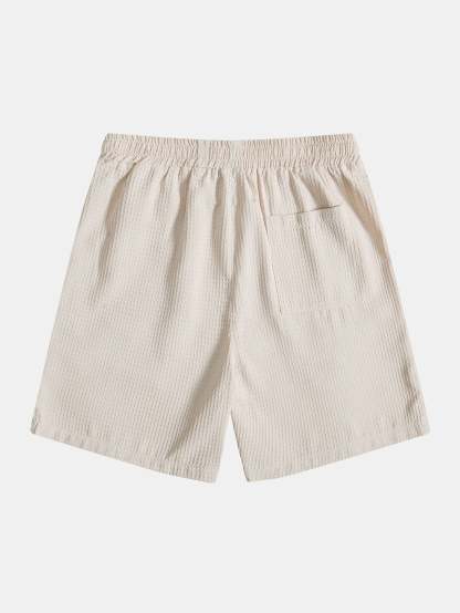Waffle Drawstring Shorts-Mitchell Shoes
