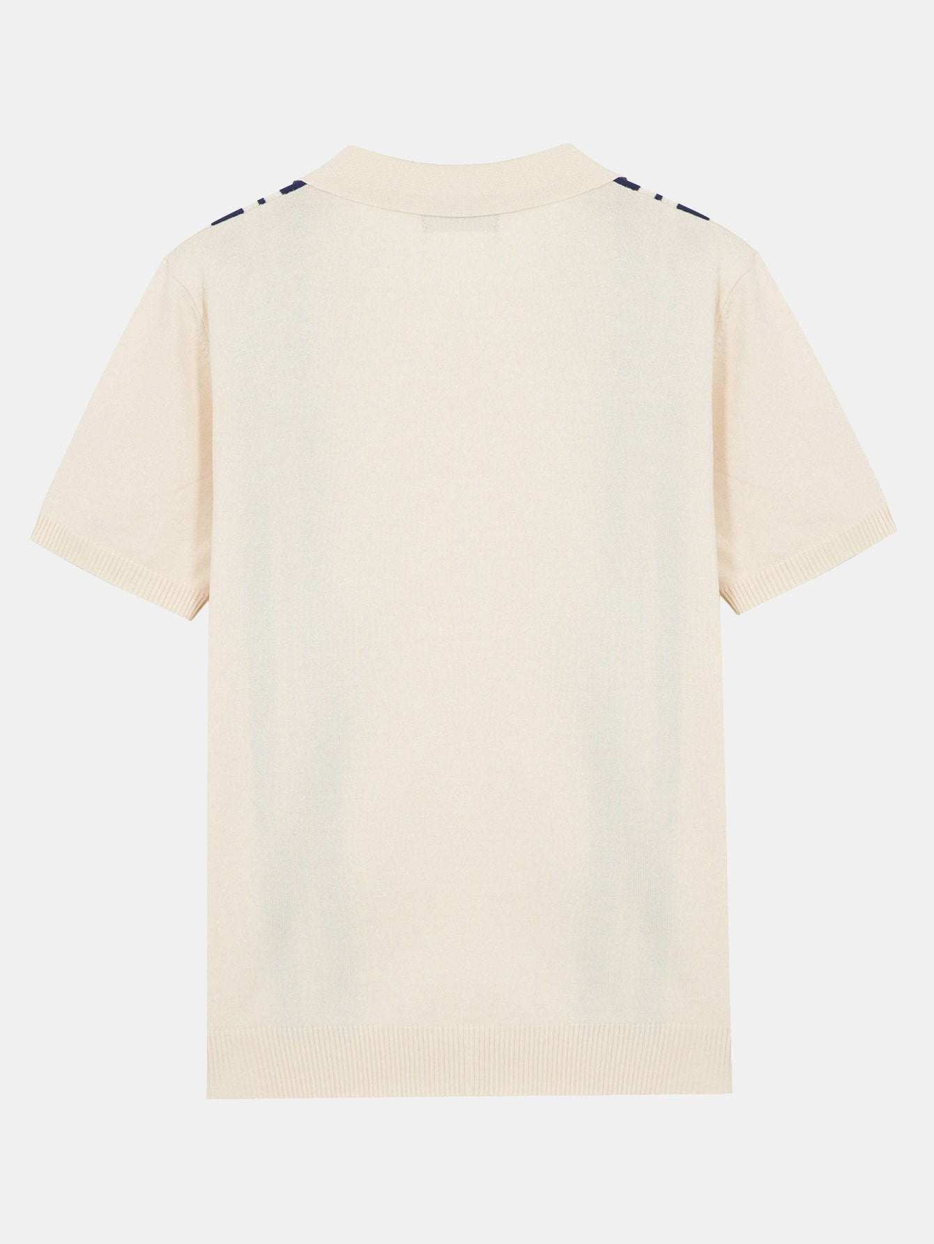 Striped Johnny Collar Sweater Polo-Mitchell Shoes