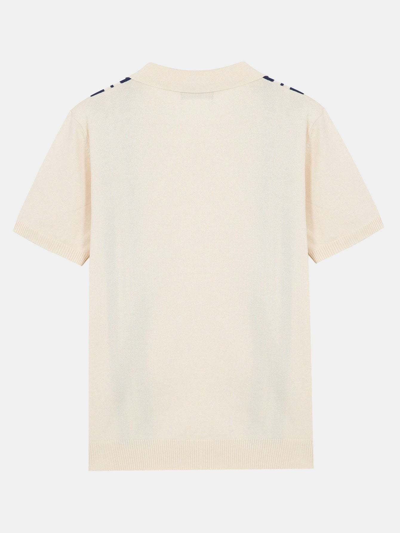Striped Johnny Collar Sweater Polo-Mitchell Shoes