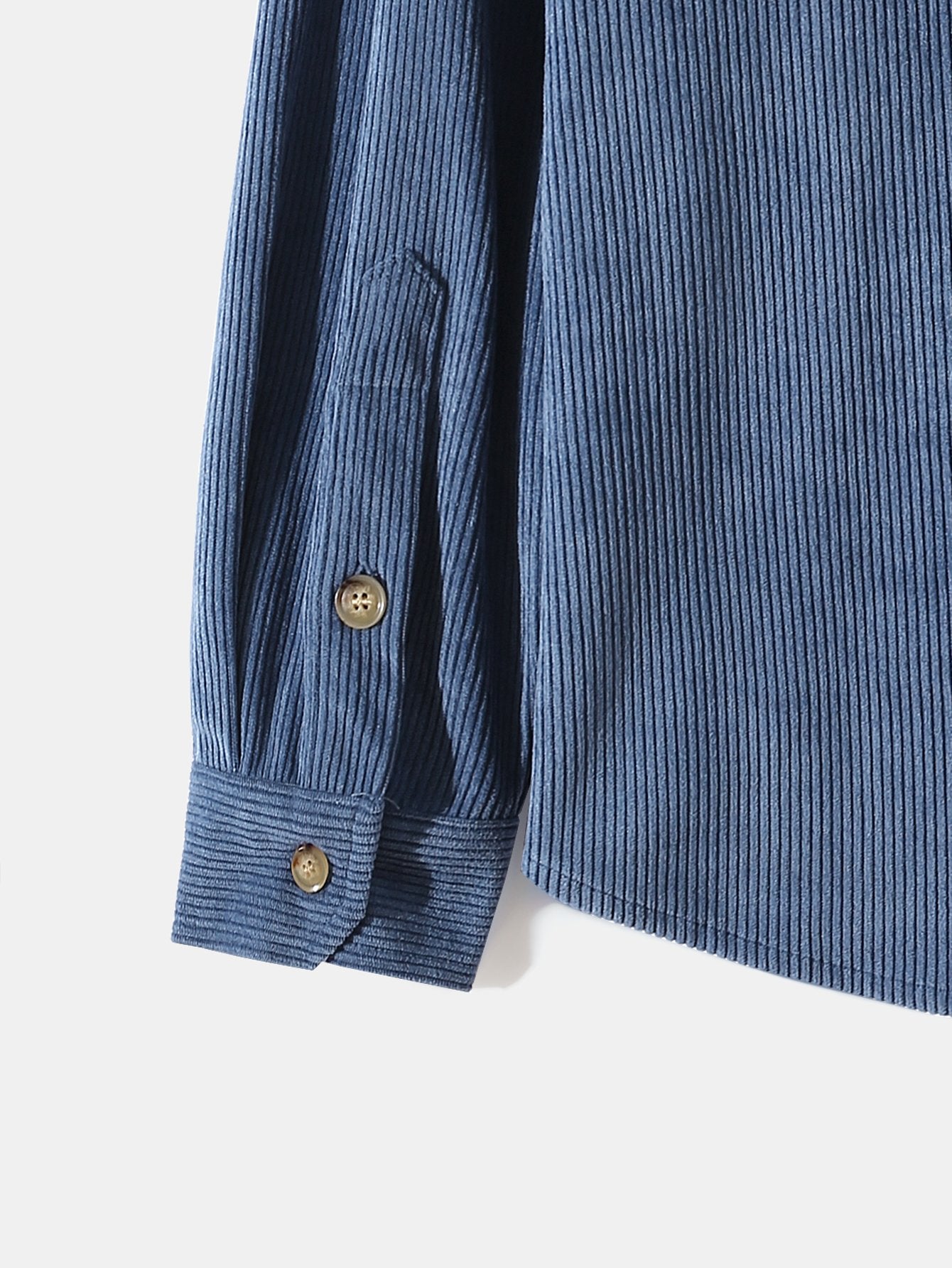 Long Sleeve Hooded Corduroy Overshirt-Mitchell Shoes