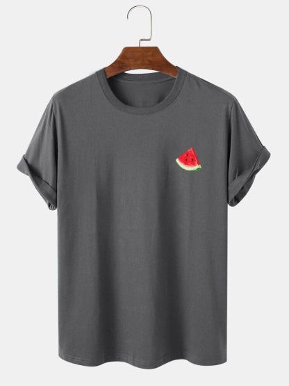 Watermelon Print T-Shirt-Mitchell Shoes