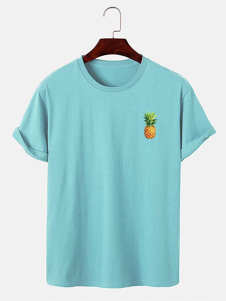 Pineapple Print T-Shirt-Mitchell Shoes