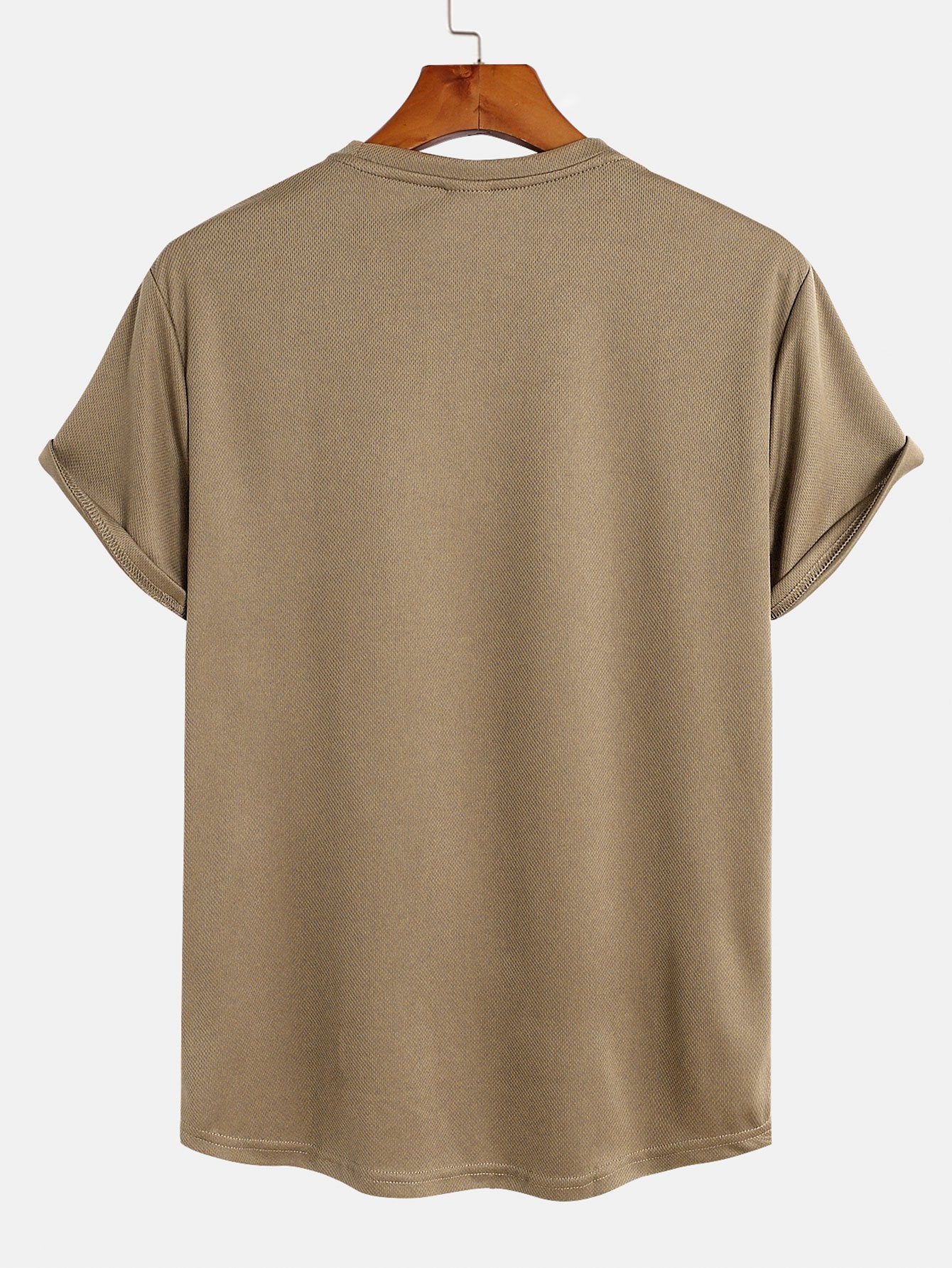 Muscle Fit Arc Hem Mesh T-Shirt-Mitchell Shoes