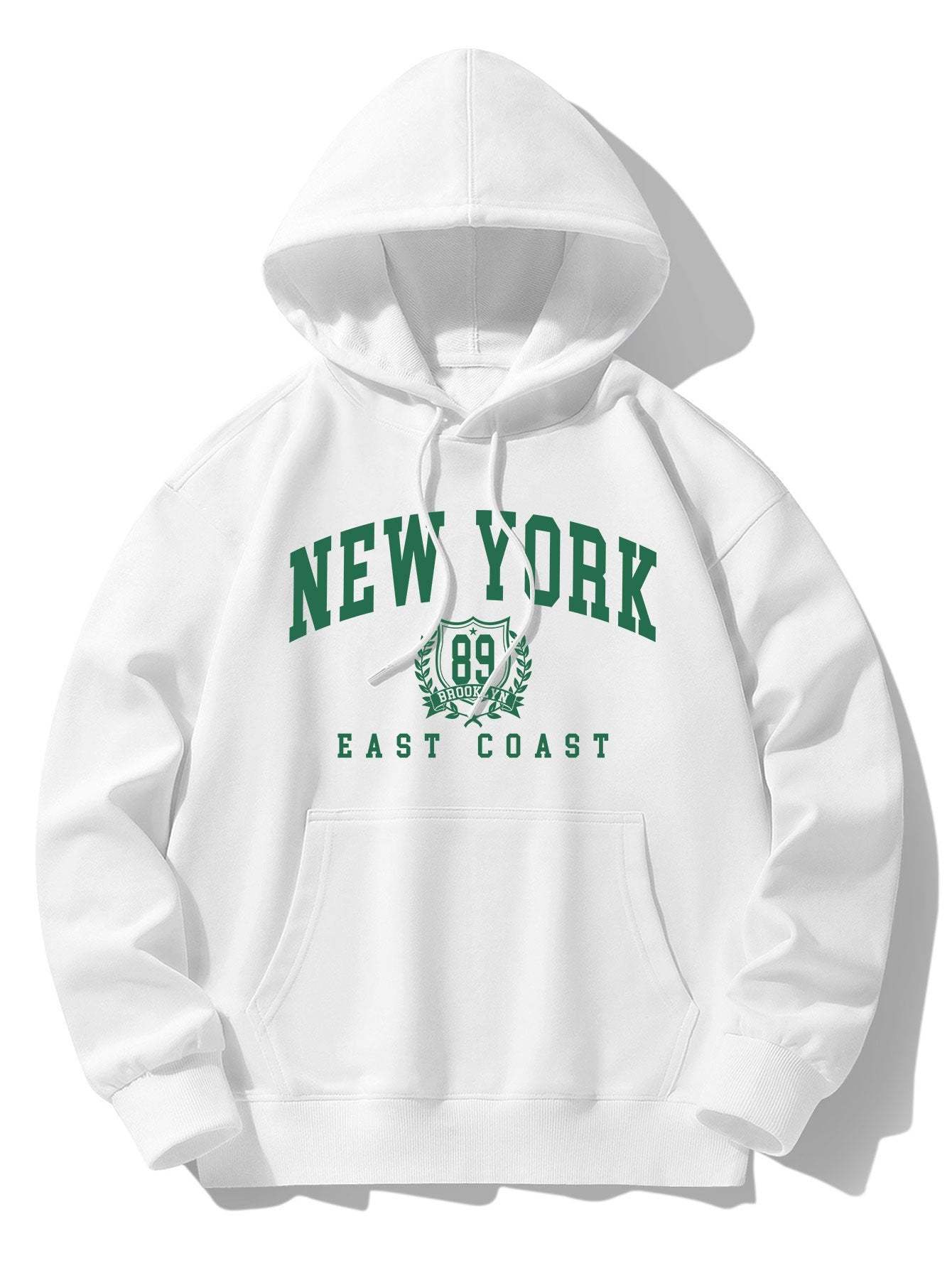 New York Varsity Print Cotton Blend Hoodie-Mitchell Shoes