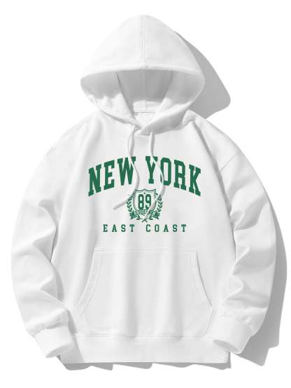 New York Varsity Print Cotton Blend Hoodie-Mitchell Shoes