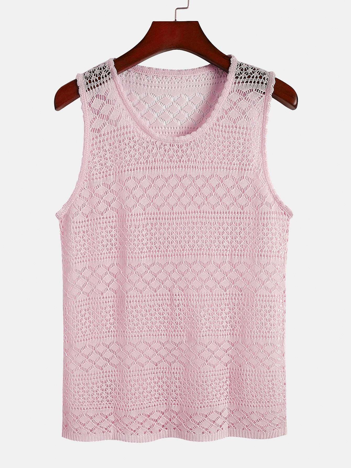 Knitted Textured Tank Top-Mitchell Shoes