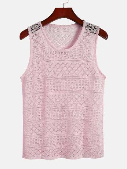 Knitted Textured Tank Top-Mitchell Shoes