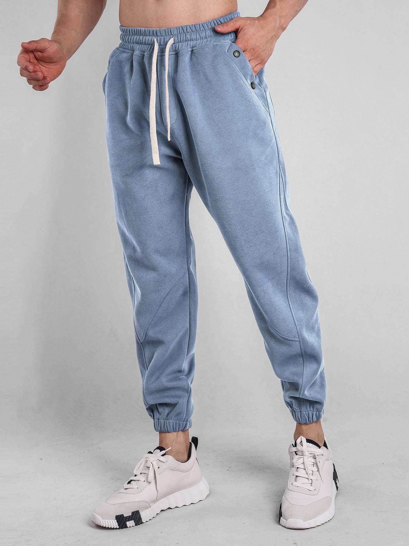 Button Pocket Jogger Pants-Mitchell Shoes