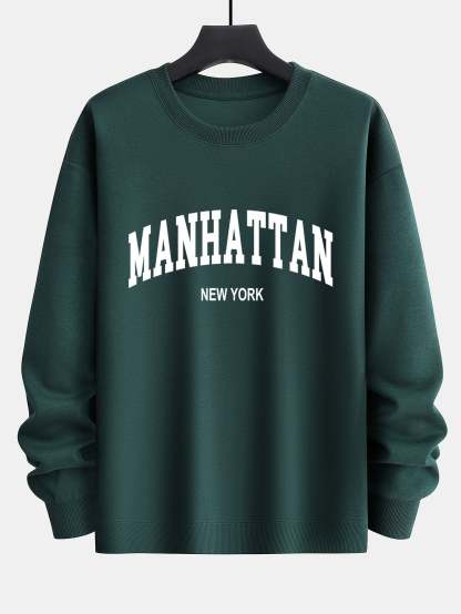 Manhattan Print Relax Fit Sweatshirt-Mitchell Shoes