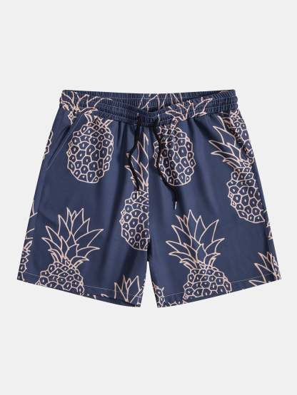 Pineapple Print Shorts-Mitchell Shoes