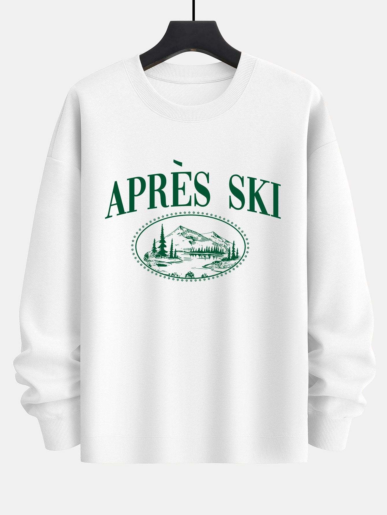 Après Ski Print Relax Fit Sweatshirt-Mitchell Shoes