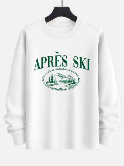 Après Ski Print Relax Fit Sweatshirt-Mitchell Shoes