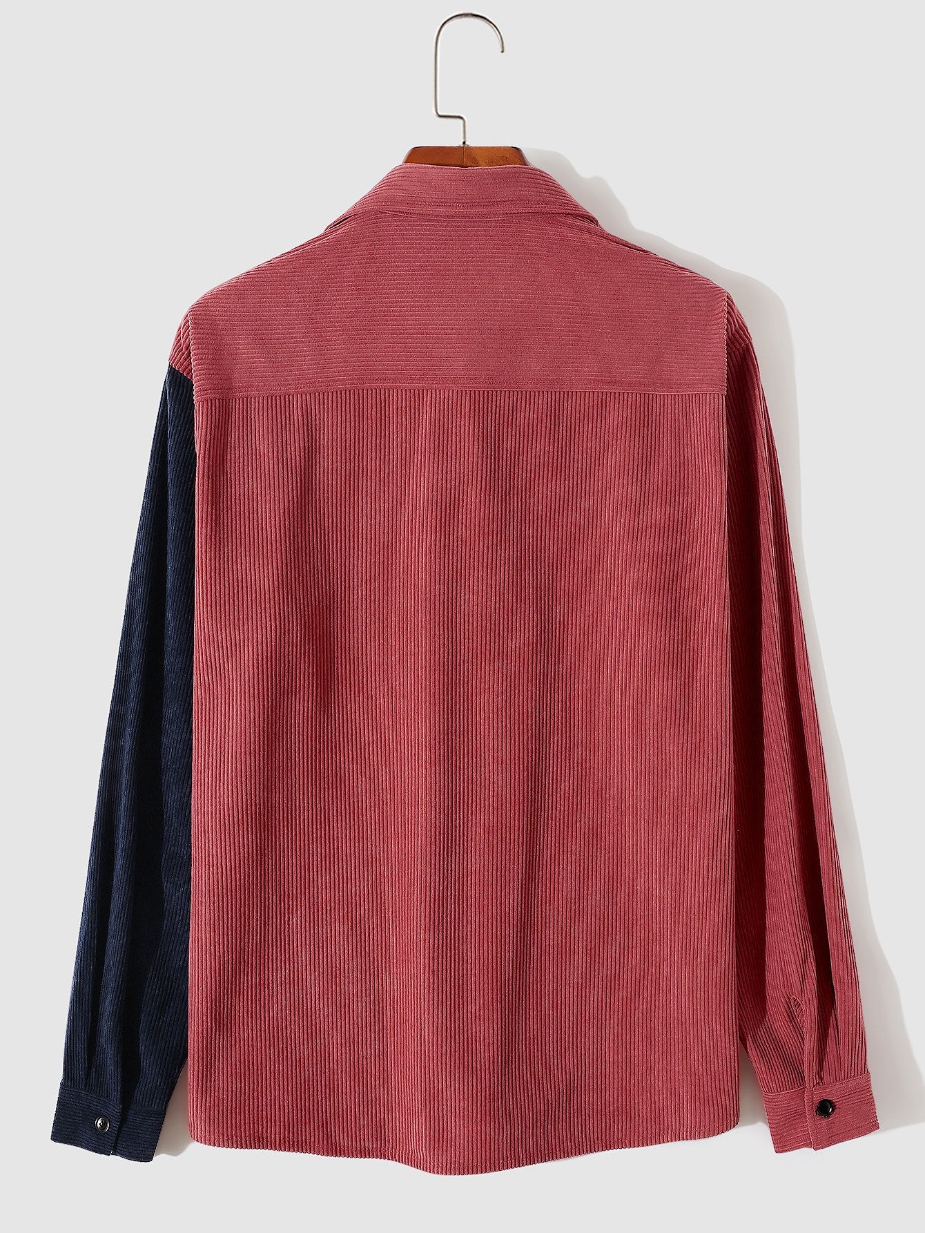 Long Sleeve Two Tone Corduroy Overshirt-Mitchell Shoes