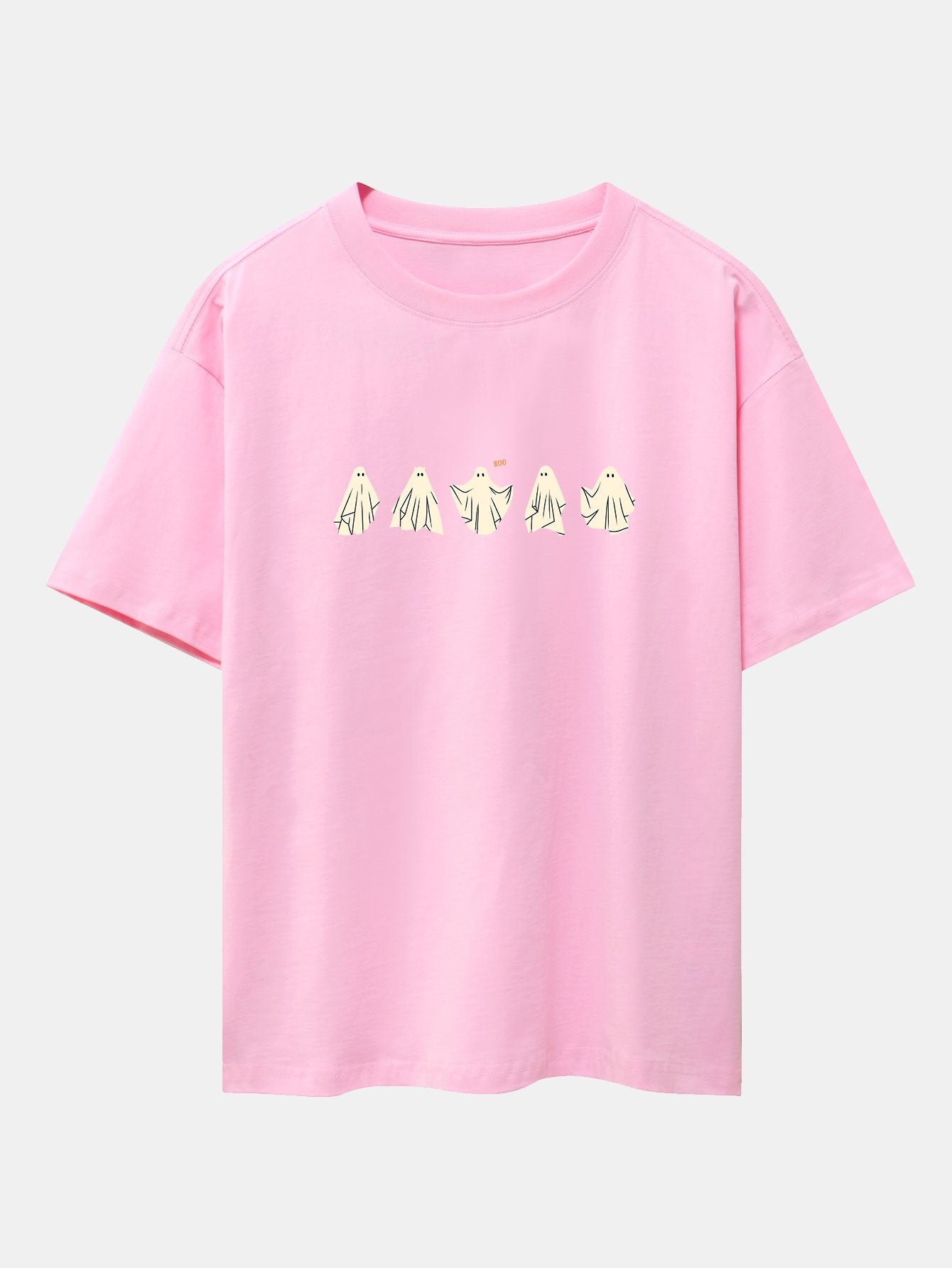Ghost Print Heavy Weight Drop Shoulder Oversize T-Shirt-Mitchell Shoes
