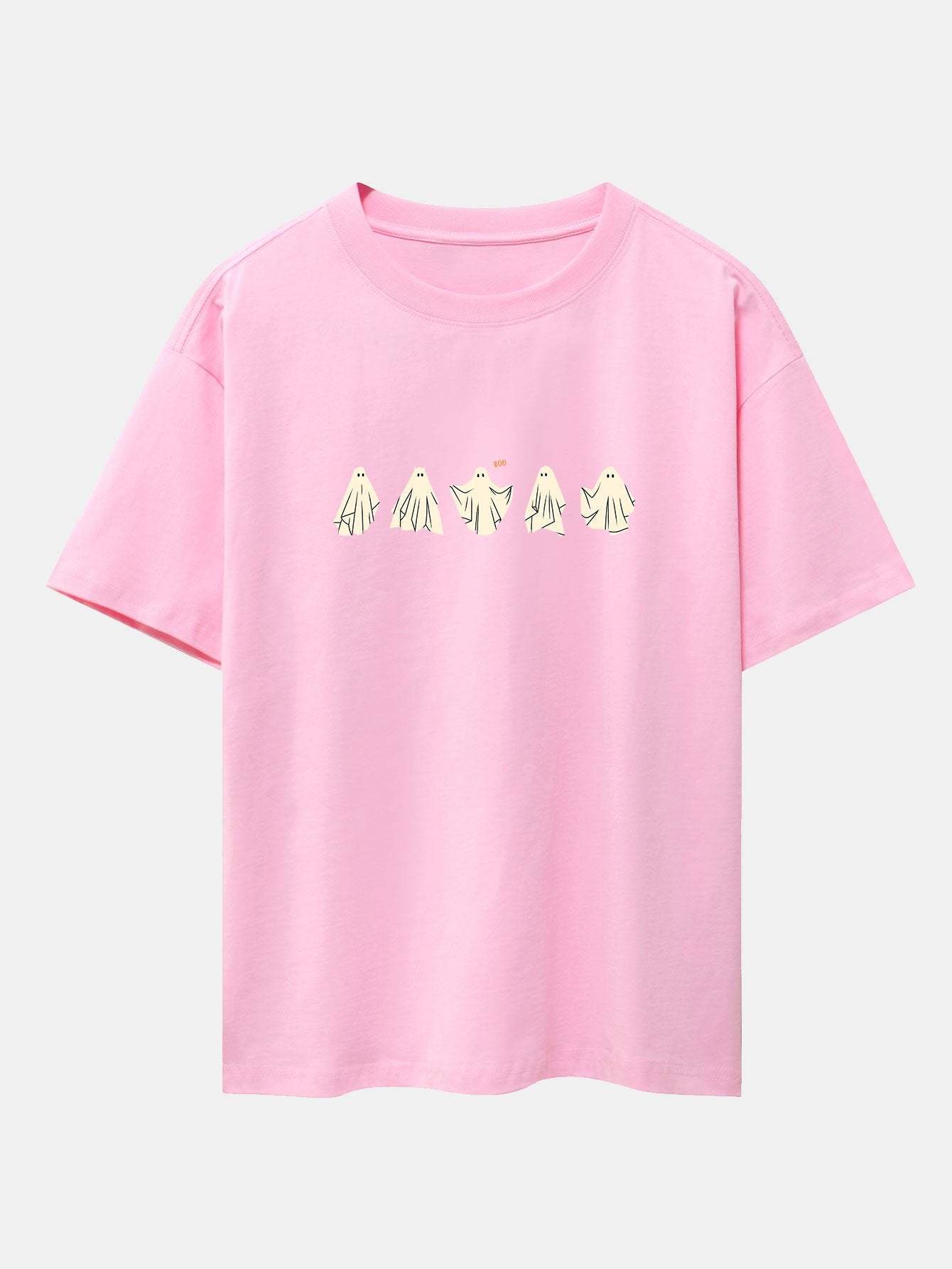 Ghost Print Heavy Weight Drop Shoulder Oversize T-Shirt-Mitchell Shoes