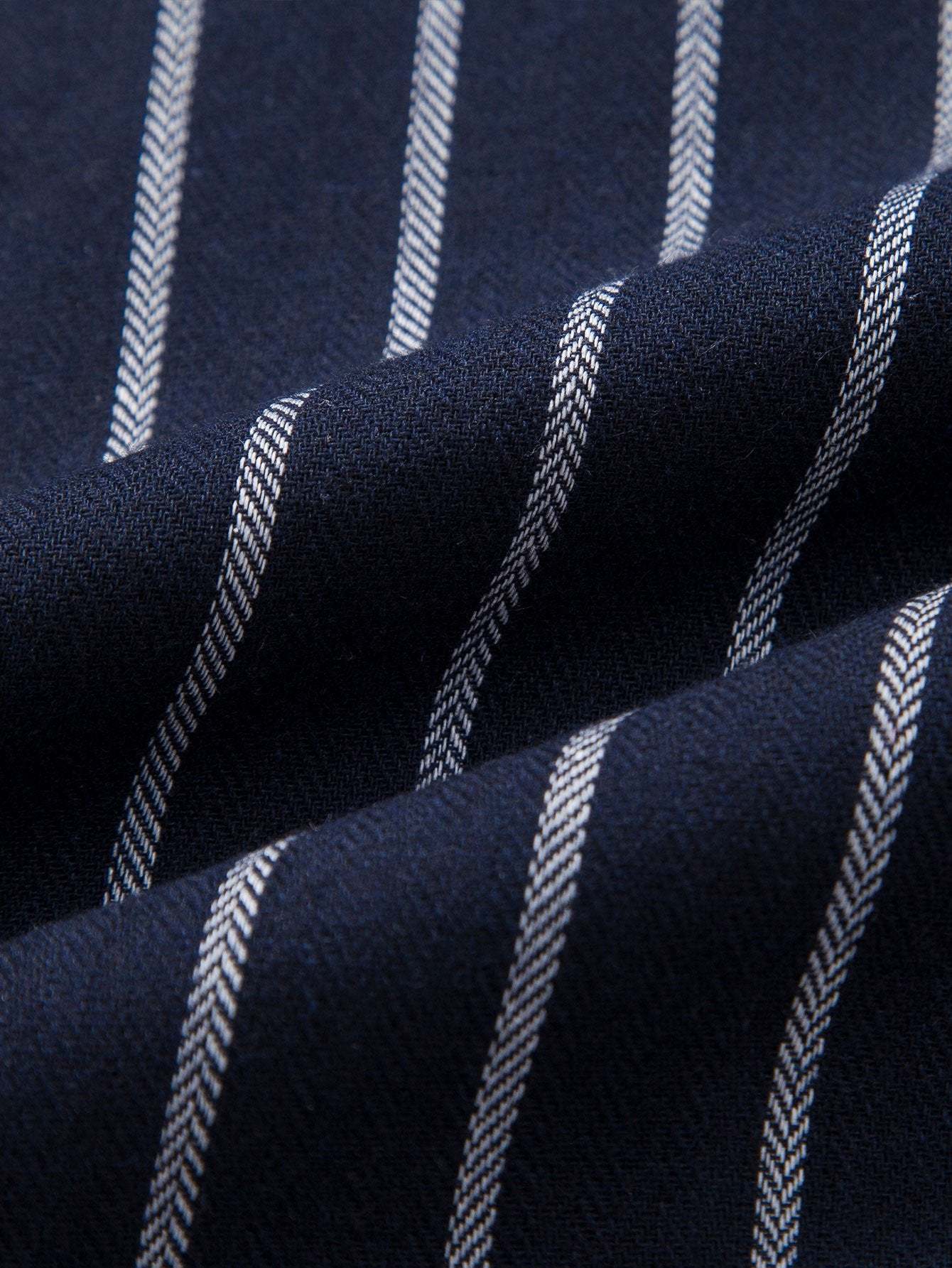 Cotton Blend Striped Button Up Shirt-Mitchell Shoes