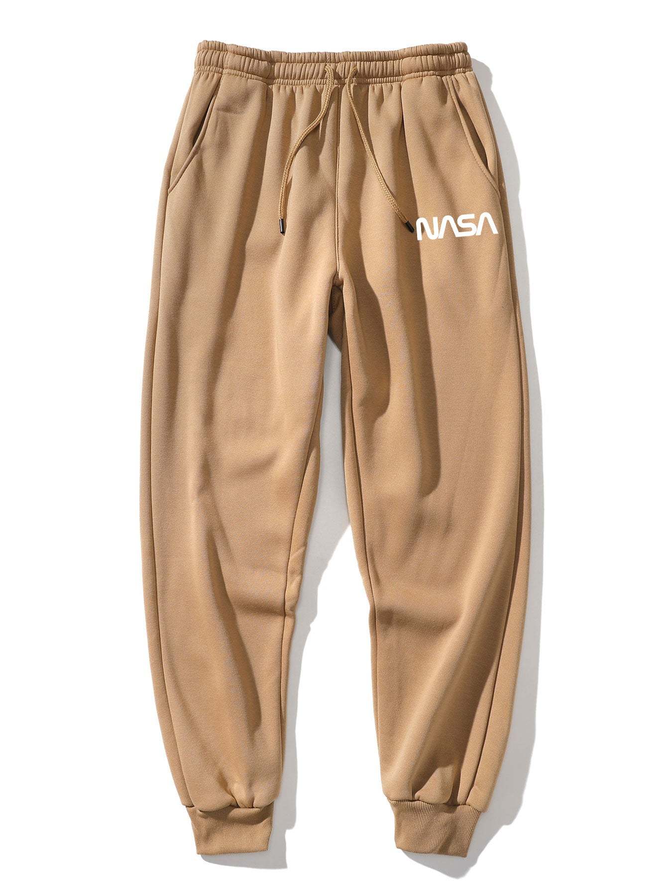 NASA Bear Print Raglan Sleeves Sweatshirt & NASA Print Jogger Pants-Mitchell Shoes