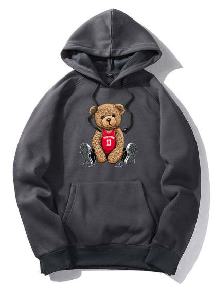 New York Bear Print Hoodie & Jogger Pants-Mitchell Shoes