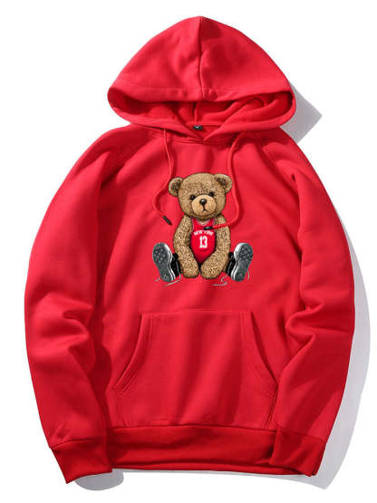New York Bear Print Hoodie & Jogger Pants-Mitchell Shoes