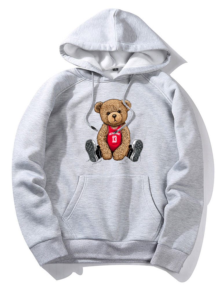 New York Bear Print Hoodie & Jogger Pants-Mitchell Shoes