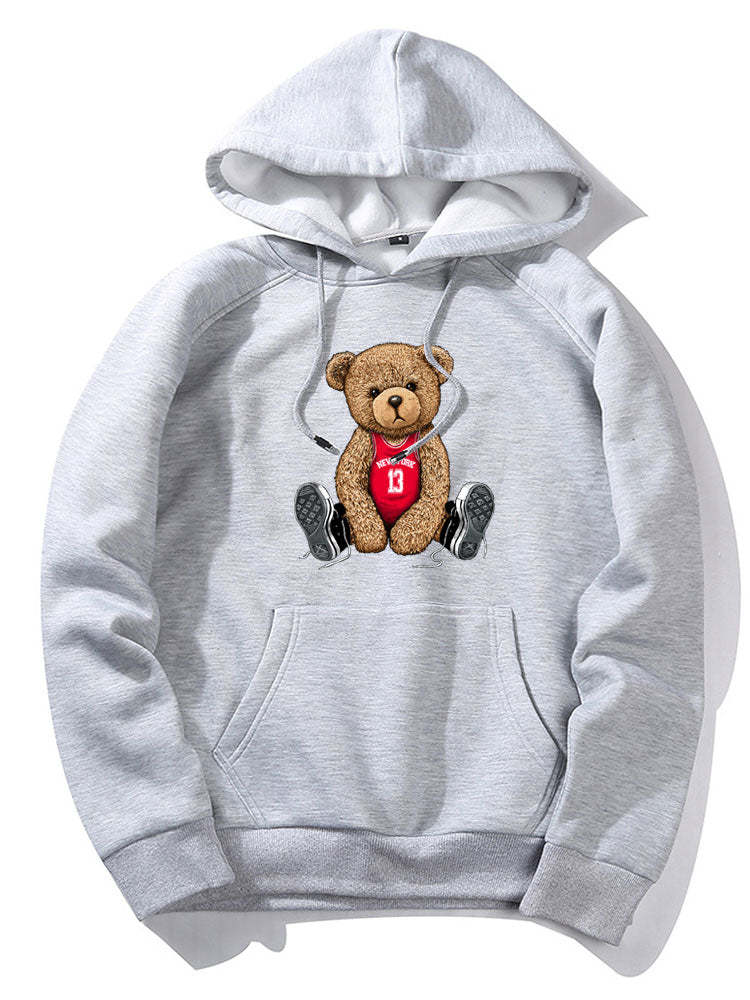 New York Bear Print Hoodie & Jogger Pants-Mitchell Shoes