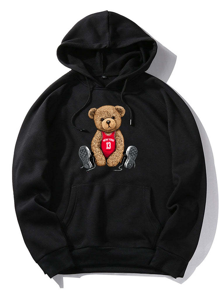 New York Bear Print Hoodie & Jogger Pants-Mitchell Shoes